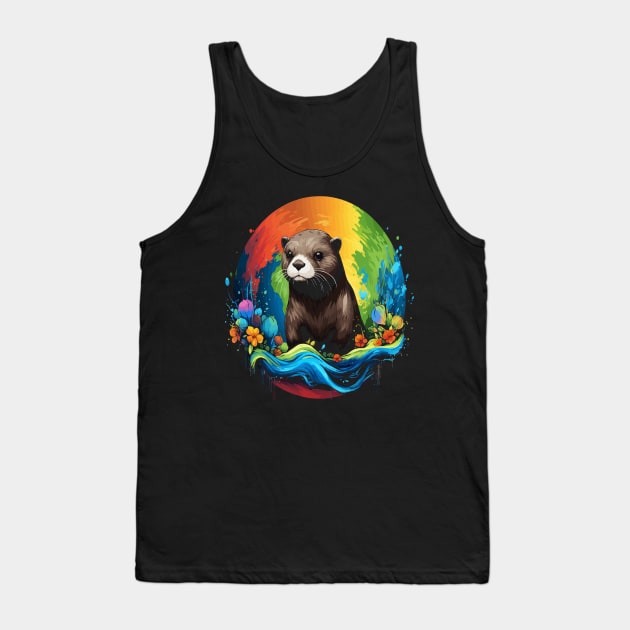 Otter Earth Day Tank Top by JH Mart